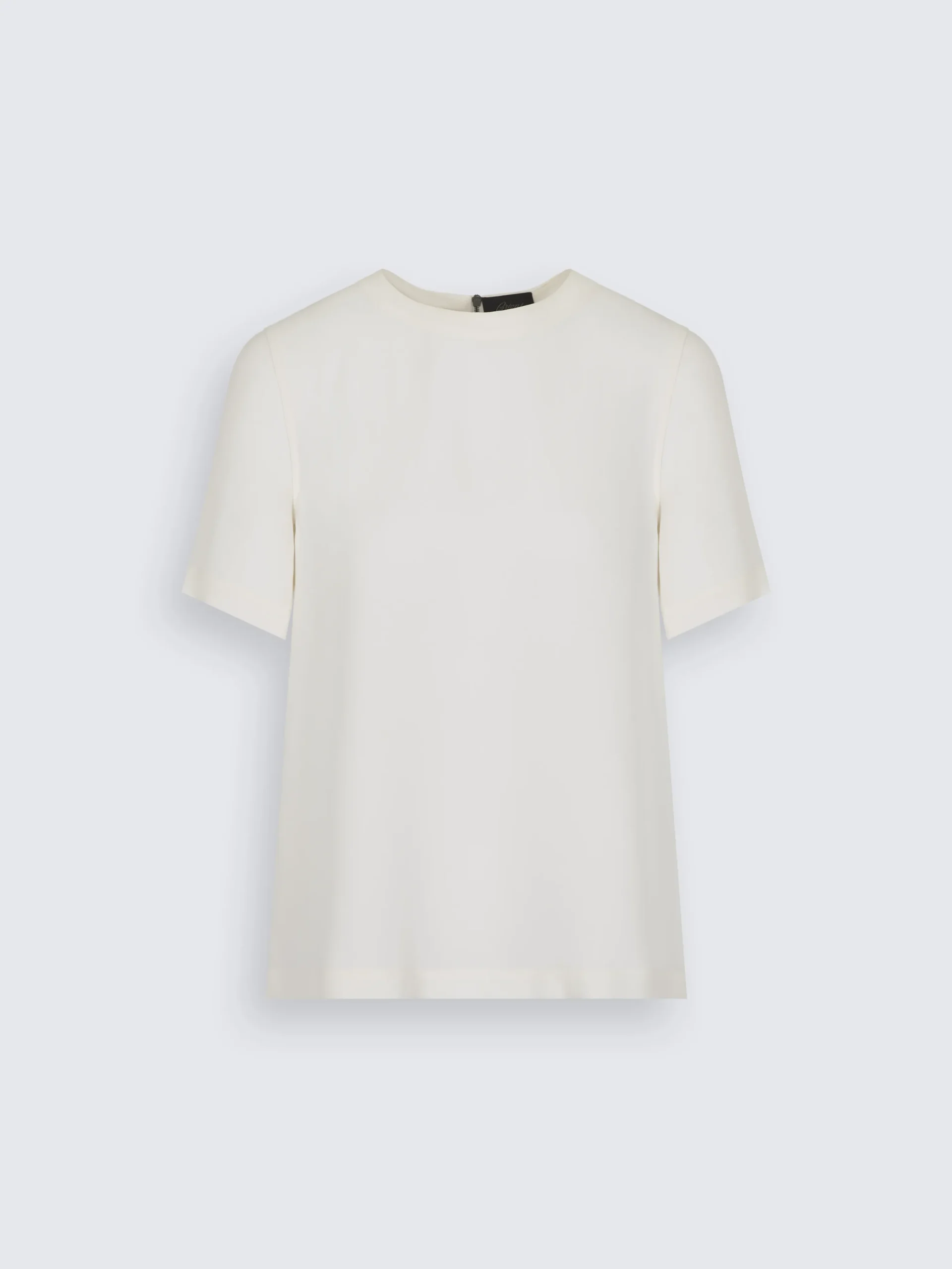 White silk cady T-shirt